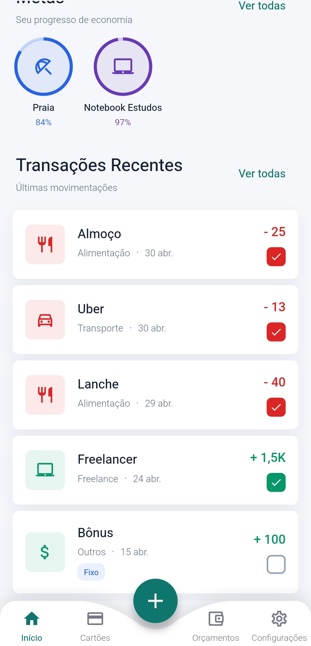 Tela 3 do Farol Capital